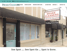 Tablet Screenshot of drakecleaners.com